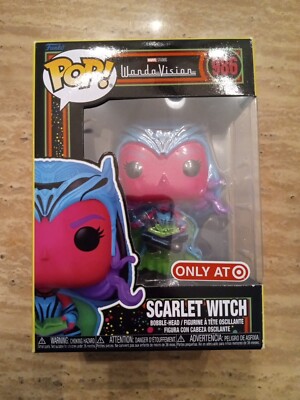 Funko Pop Marvel Wanda Vision Blacklight Scarlet Witch #986 Target Exclusive