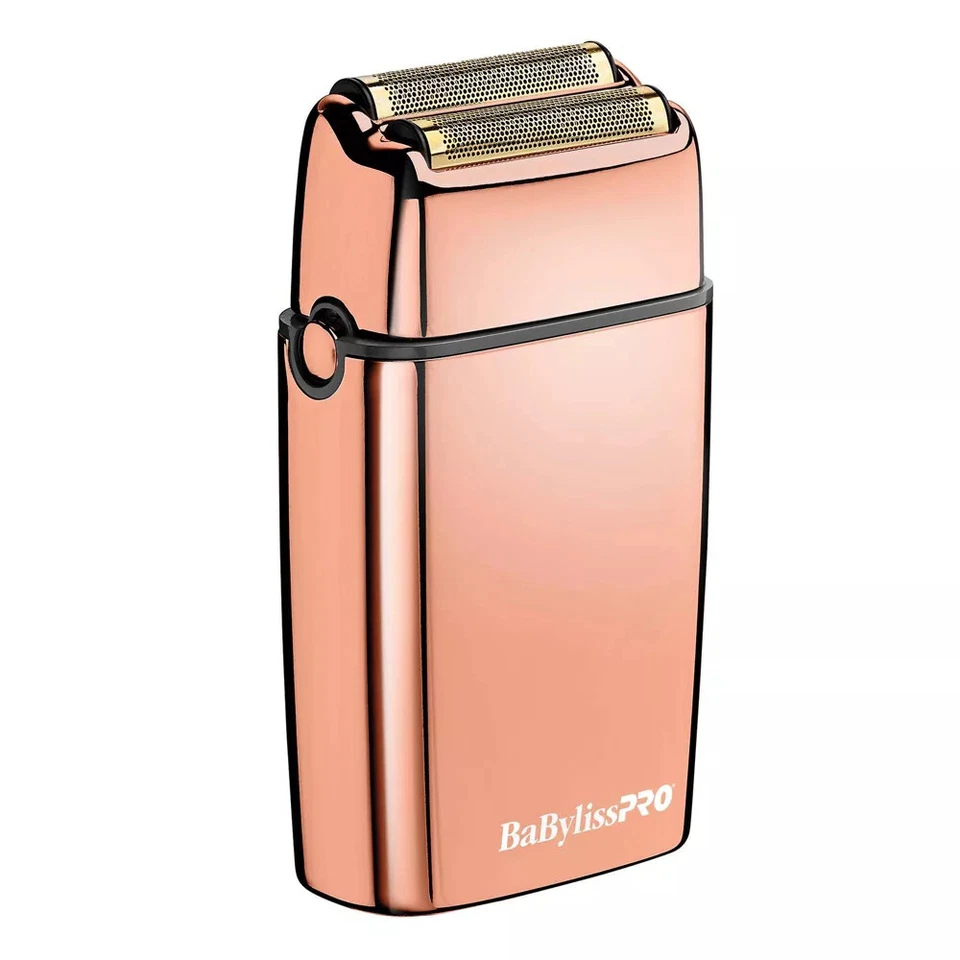 BaByliss PRO Afeitadora Inalámbrica Metal Oro Rosa Doble Lámina #BB-FXFS2RG Foto 4 de 4
