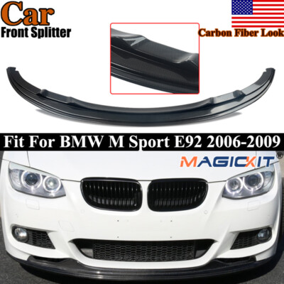 For BMW 3 Series E92 E93 2006-09 Pre-LCI Front Lip Splitter Carbon Fiber Painted
