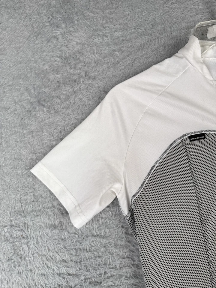 Camiseta de ciclismo Etxeondo para mujer UE mediana negra blanca cremallera completa manga corta polietileno Foto 3 de 4
