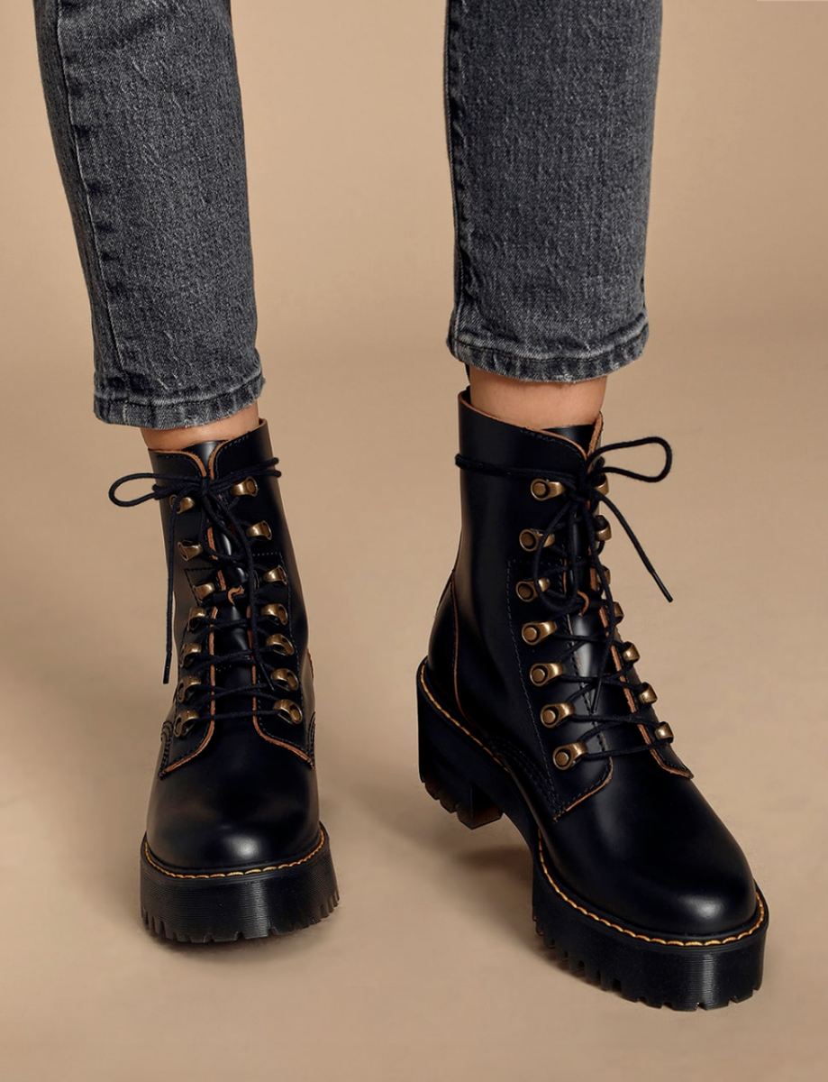DR. MARTENS LEONA HEELED WOMEN'S BOOTS BLACK SMOOTH SIZE 7 DR. MARTENS LEONA HEELED WOMEN'S BOOTS BLACK SMOOTH SIZE 7