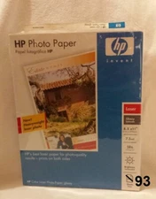 HP Photo Paper Glossy Laser Inkjet Letter 8.5 x 11 Heavy 93 Sheets Q6608A Open