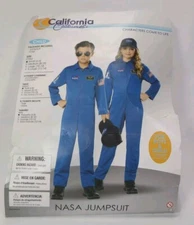 NASA Blue Jumpsuit Astronaut Cosmonaut Spaceman Costume Small (6-8)