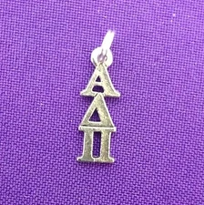 Alpha Delta Pi Sterling Plated Lavaliere Sorority Greek Ann Peden