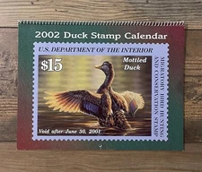 Official 2002 Junior Duck Stamp Calendar - Features 2000 winning stamp