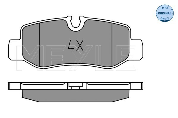Meyle 025 221 0118 Brake Pad Set, Disc Brake For MERCEDES-BENZ-image