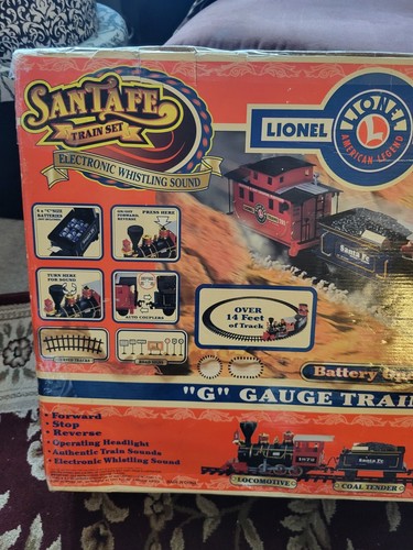 Lionel Santa Fe "G" Gauge Train Set Vtg 24 PC 14 Ft Of Track 2000 #62048 - Picture 10 of 21