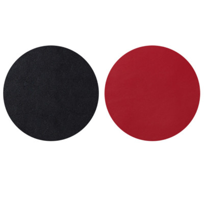 2pcs Solid color round double-sided mouse pad two-color anti-skid mouse pad