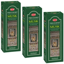 Hem Precious Musk Incense Sticks Masala Fragrance Agarbatti 120 Sticks Pack Of 3