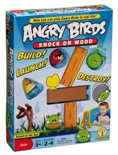 Angry Birds Knock On Wood Board Game 100 Complete Mattel