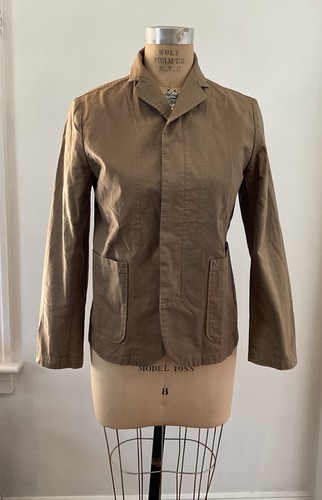 Vintage 1990 Sunao Kuwahara Khaki Waxed Cotton Jacket