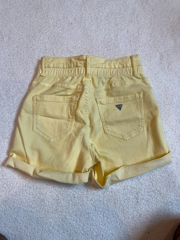 adivina pantalones cortos vaqueros amarillos cintura alta talla 25 Foto 2 de 3