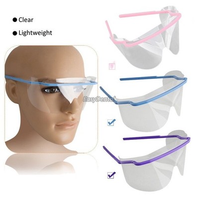 10Kits Dental Disposable Eye Cover Clear Anti-fog Shield Face Glasses Protective