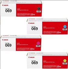   Genuine Canon 069H CMYK Toner Set   High Yield Original Cartridges