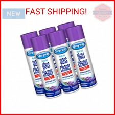 Sprayway Glass Cleaner Lavender Scent Foaming Aerosol Spray, 19oz, Pack of 6 A