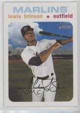 2020 Topps Heritage White /50 Lewis Brinson #259 h5t