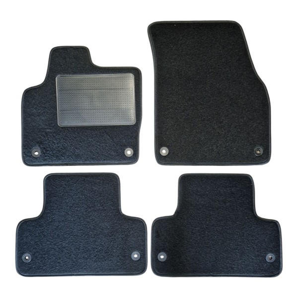 FußMatten Set Teppichmatten Land Rover Range Rover Evoque I 2011 2019 Schwarz-image