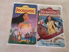 2 Walt Disney Masterpiece Pocahontas and Pocahontas 2 VHS Clamshell 