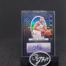 2021-22 Panini Obsidian Aurora Electric Etch Purple /75 Grant Williams Auto