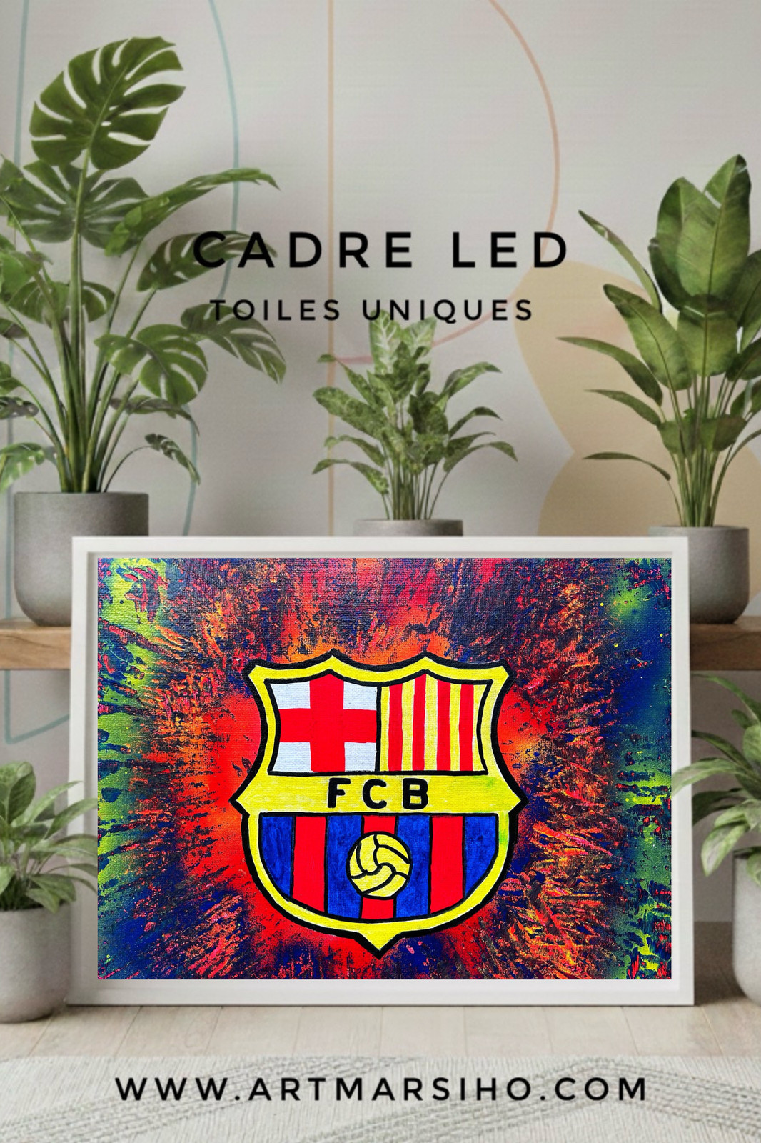 FC Barcelona maillot officiel de football pour homme taille L coloris bleu et grenat