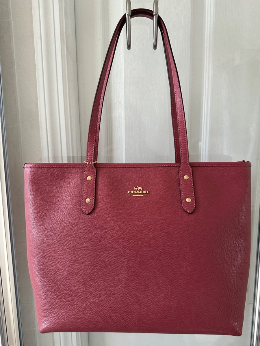 Coach Gallery Rose Leather Top Zip Handbag - Unique with a Perfect