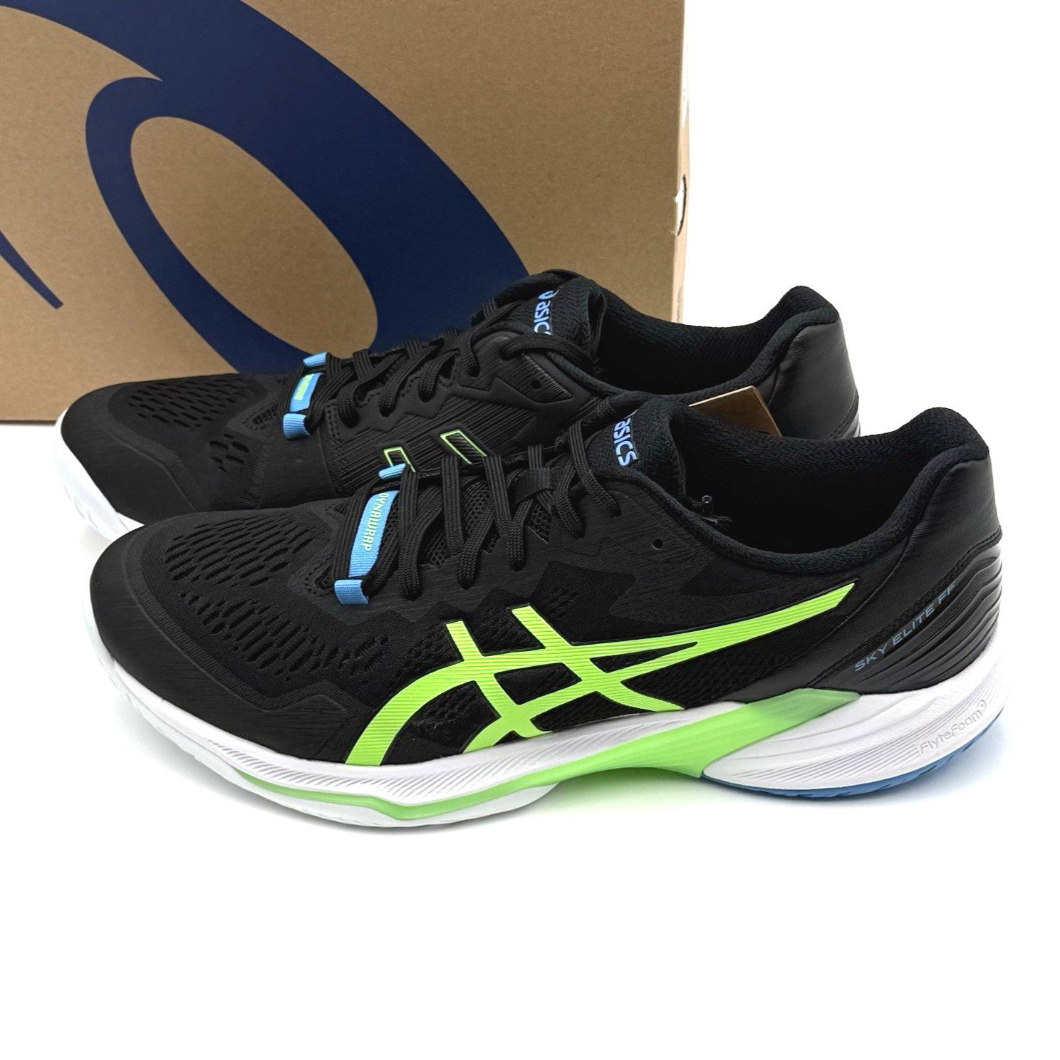 ASICS Sky Elite FF 2 Volleyball Shoes Men's Size 15 Black/ Lime Burst 1051A064