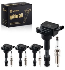 Set of 4 Ignition Coil Pack UF816  Iridium Spark Plug Fit for Buick Hyundai ...