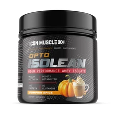 Icon Muscle Opto Isolean Pumpkin Spice Whey Protein Isolate 1 lb