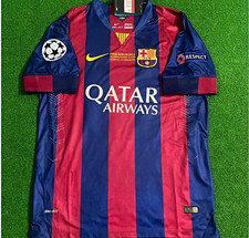 Nike FC Barcelona Lionel Messi #10 Final Berlin 2015 Soccer Jersey Blue/Red
