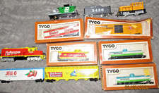 Tyco Ho Scale Train 11 pc Lot Chattanooga Jello Baby Ruth Wesson Santa Fe Dutch