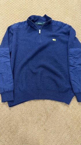 Bobby Jones Brand Masters 1/4 Zip Pullover/Sweater Large READ