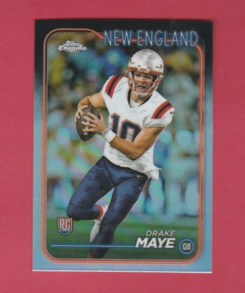 Drake Maye 2024 Topps Chrome Refractor Rookie #203 New England Patriots ! MVP
