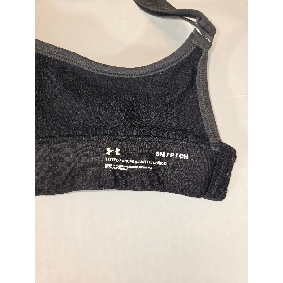 Under Armour Fitted Sports Bra Black Comfortable Medium Support Activewear Small - Image 3 of 4