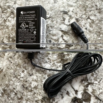 OEM Qili Power Supply AC Adapter Charger 24V 600mA Model QL-08014-B2400750H Cord