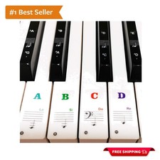 Durable Piano Keyboard Removable Stickers for 88/61/54/49/37 Keys - Learning Aid