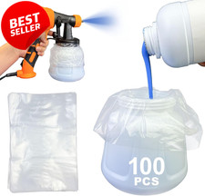 100pc Paint Sprayer Cup Liners 7.8x11.8 Wagner - US