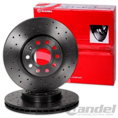2x brembo BREMSSCHEIBEN 350mm Gelocht VORNE für HONDA CIVIC Type R FK2R FK8