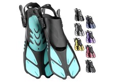 CAPAS Snorkel Fins, Travel Size Short Flippers for Snorkeling Swimming, Kids JR