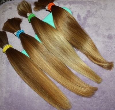 HAIR REBORN WIG 7.5oz BABYFINE CHILDS BLONDE BLENDS BUNDLE PONYTAILS F89