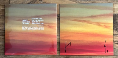 Thirty Seconds To Mars SIGNIERT It’s the End of the World wunderschönes VINYL