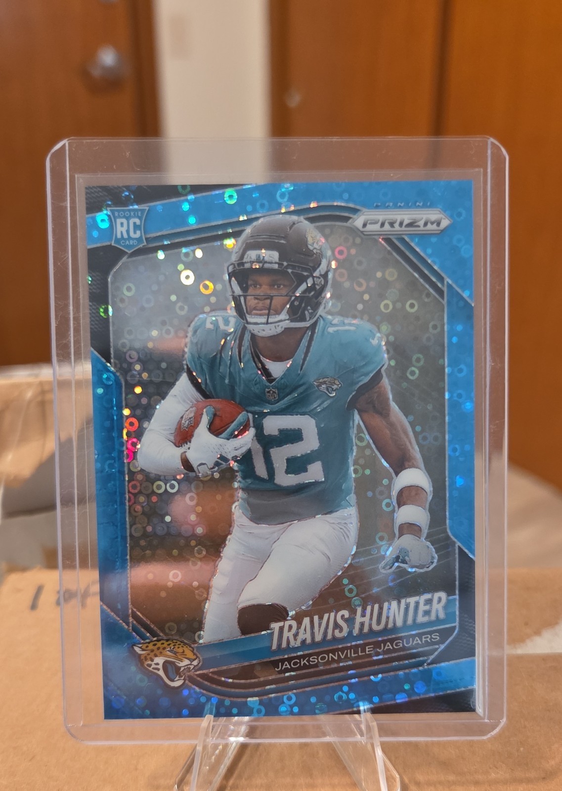 2025 Panini Prizm - Rookies Travis Hunter #301 No Huddle Blue Prizm /125 (RC)