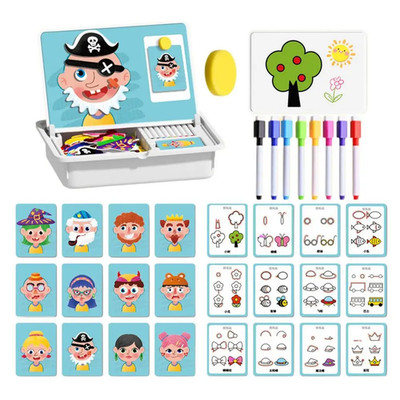 Magnetic Puzzles Travel Game Preschool Educational STEM Learning  Home Airplane