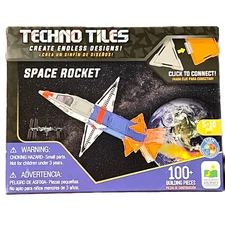 Techno Tiles - Space Rocket - Construction Project 100+ Building Pieces