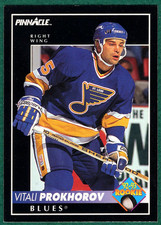 Vitali Prokhorov - 1992-93 Pinnacle #404 - St. Louis Blues Rookie Hockey Card