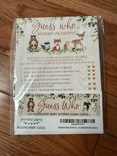 Baby Shower Game- Guess Who- Mommy Or Daddy-Set of 50