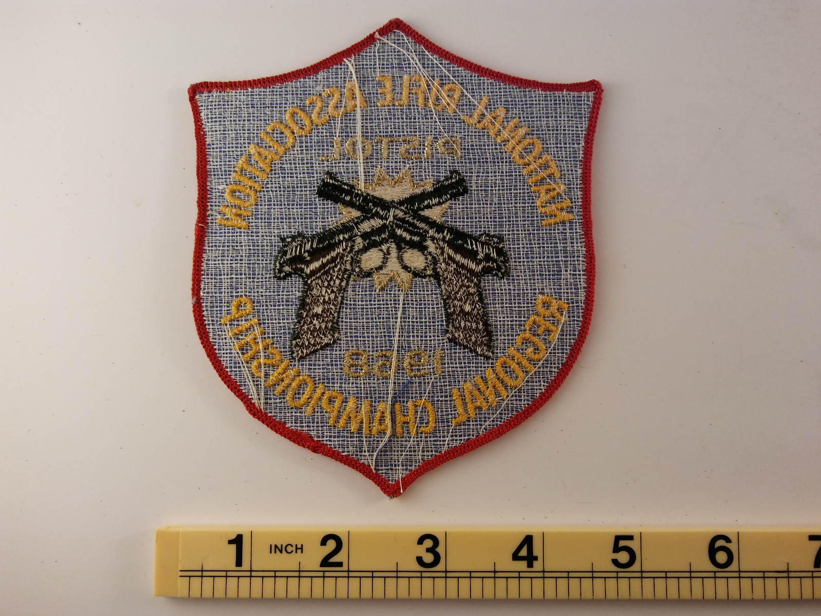 1968 National Rifle Association Regional Championship Pistol Patch - FREE SHIP!