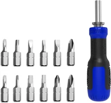 13-in-1 Multi-Bit Screwdriver Set - Super Durable, Comfortable Cushion-Grip Hand