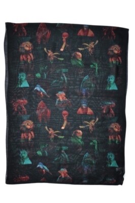 Paul Smith Mainline ''Men In Black'' Print Scarf Mens Brand New