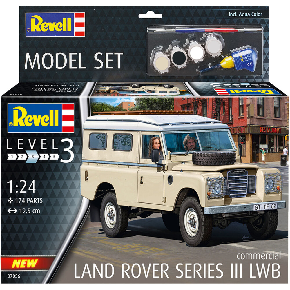 Revell 1/24 Land Rover Series III LWB Model Kit Set 67056