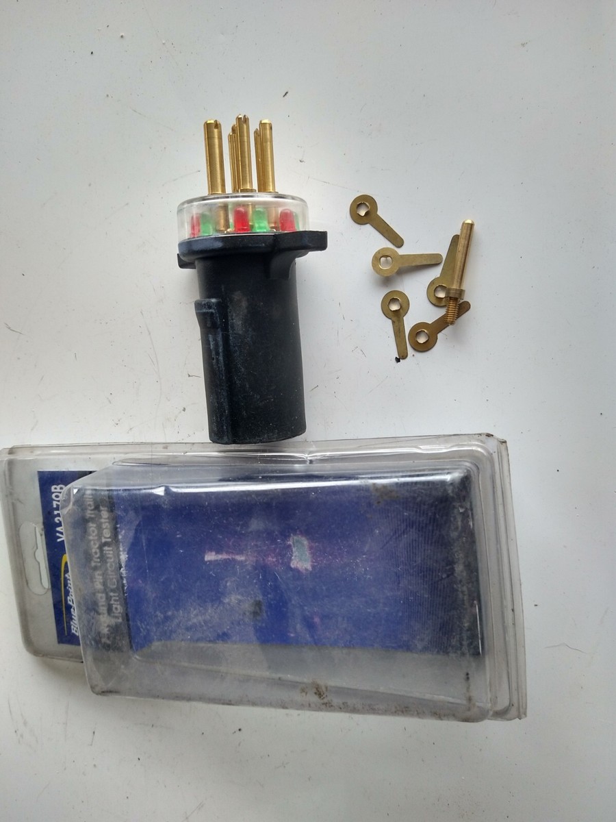 Blue Point 7 Pin Round Tractor Trailer Light Circuit Tester